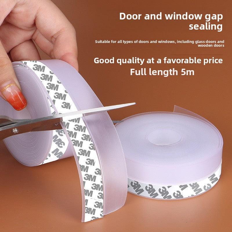 Self-adhesive door seal strip