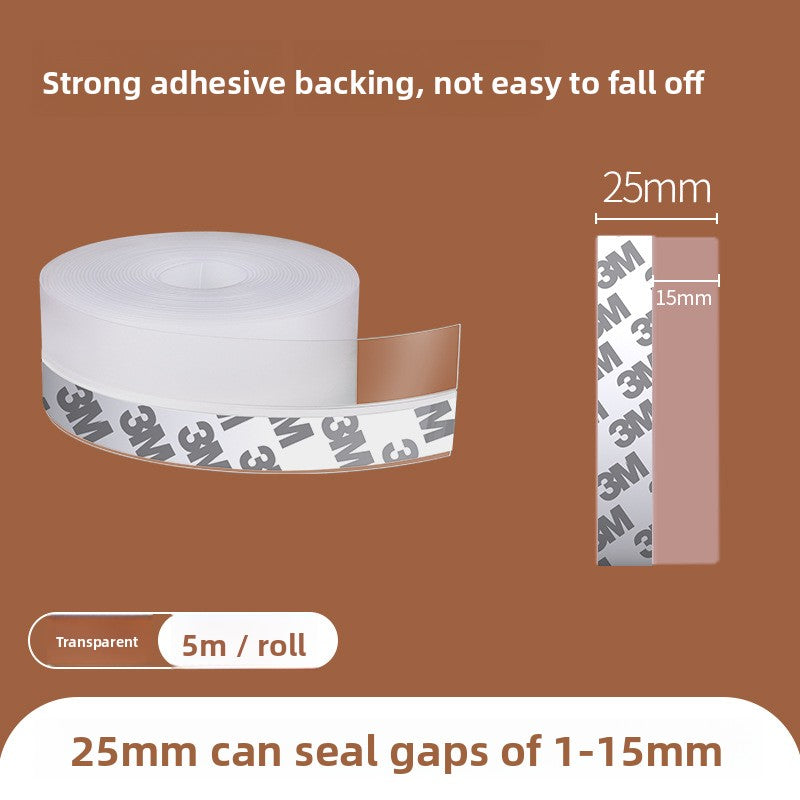 Self-adhesive door seal strip