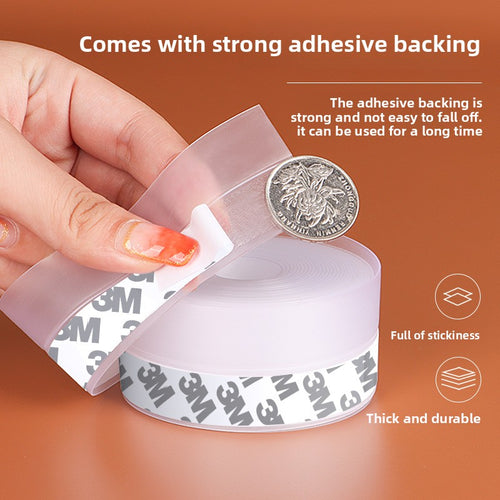 Self-adhesive door seal strip